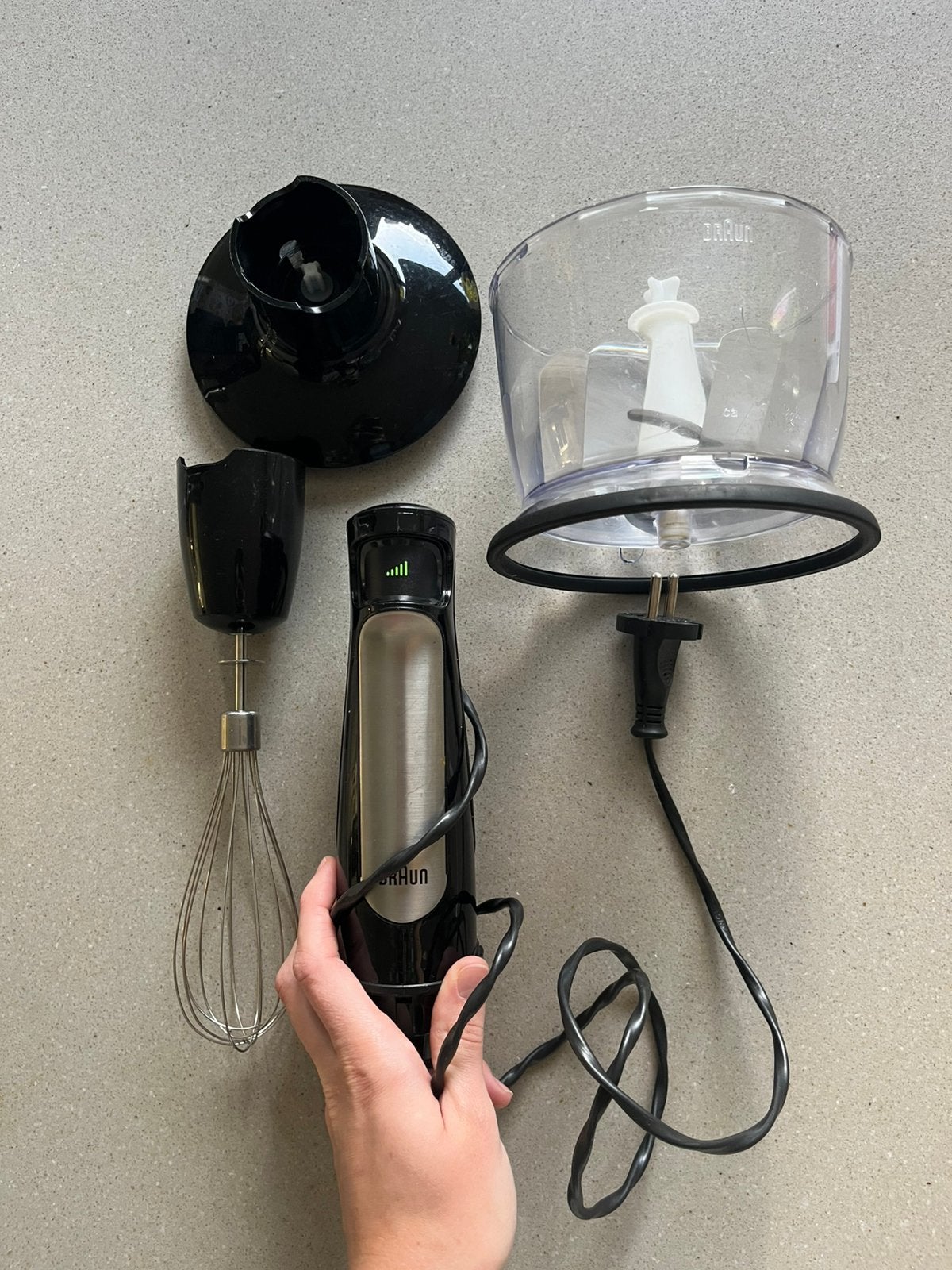 Braun MultiQuick 7 Staafmixerset Zwart, Elektronische apparatuur, Ophalen, Zo goed als nieuw