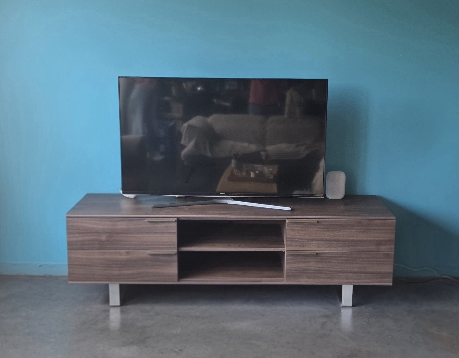 Tv meubel met 4 lades en 2 open vakken, Enlèvement