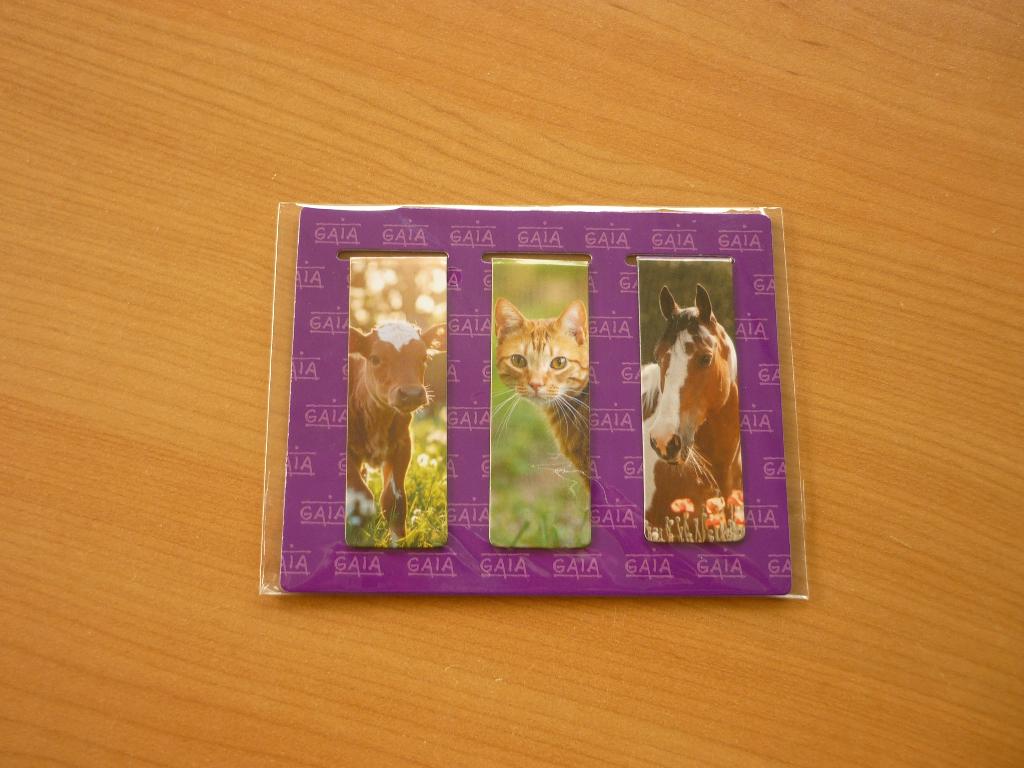 Gratis Set van 3 boekenwijzer bladwijzers van Gaia, Ophalen