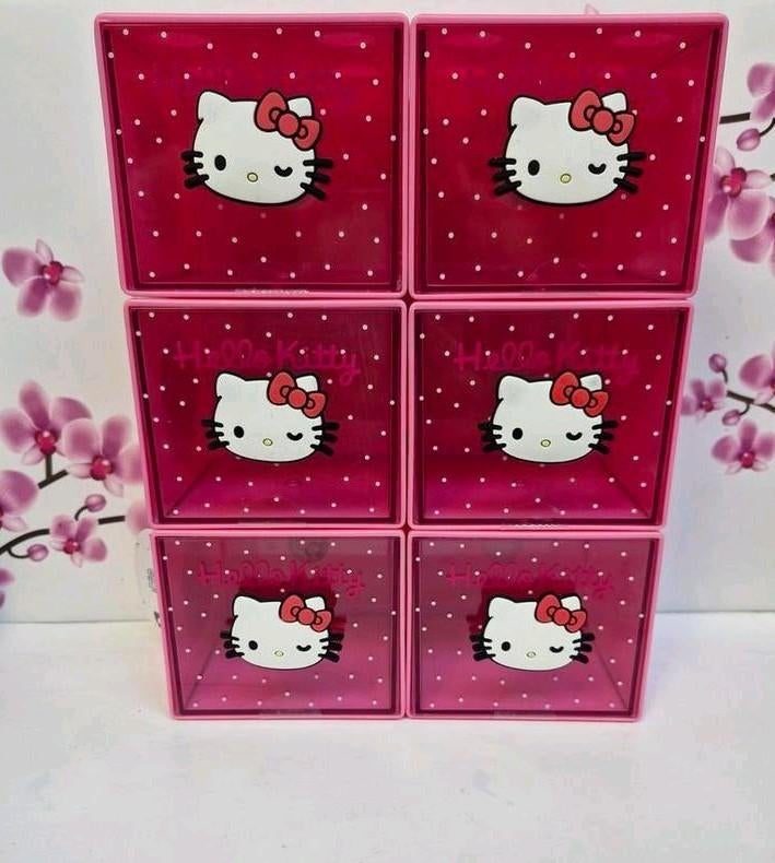 💖 Hello Kitty Stapelbare Opbergladen, Verzamelen, Poppetjes en Figuurtjes, Nieuw, Ophalen of Verzenden