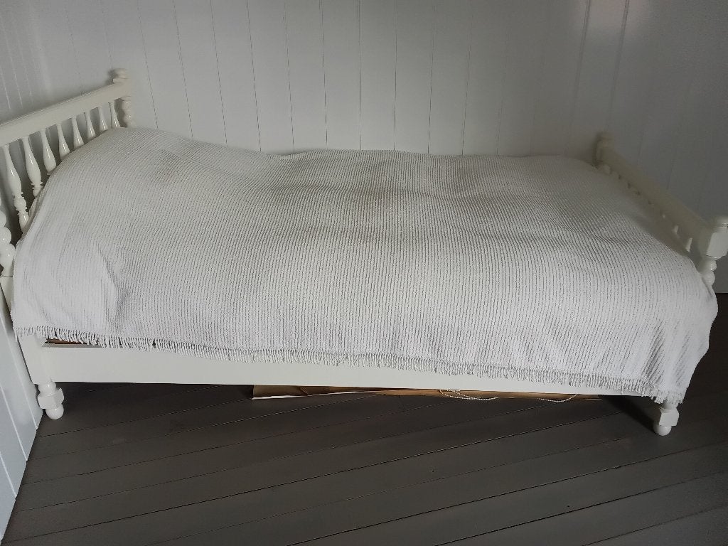 Eenpersoonsbed, Ophalen, 90 cm, Eenpersoons, Wit