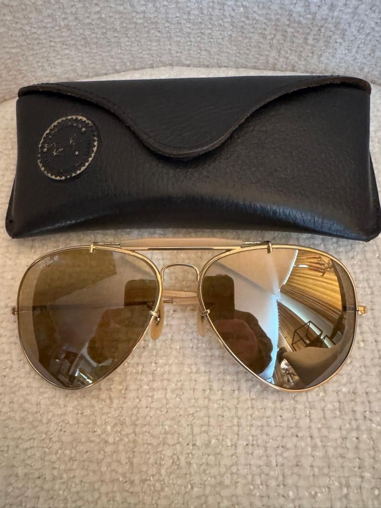 Vintage B&L Ray-Ban RB50 Outdoorsman 62mm zonnebril General, Enlèvement ou Envoi, Autres couleurs, Utilisé, Ray-Ban
