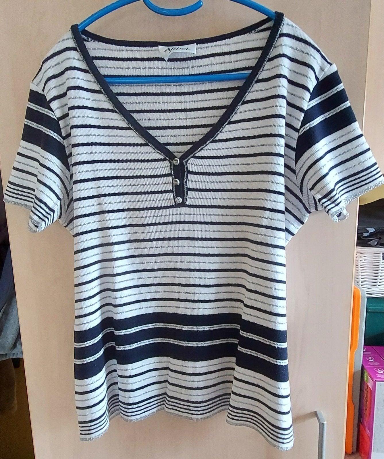 blouse fil argenté 46, Kleding | Dames, T-shirts, Ophalen of Verzenden, Zilver