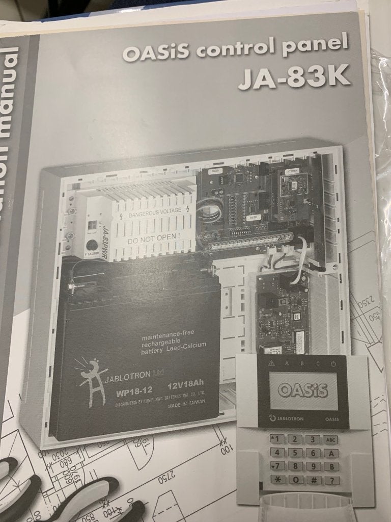 Alarmcentrale jablatron, Doe-het-zelf en Bouw, Ophalen, Gebruikt, Gsm-module, Draadloos