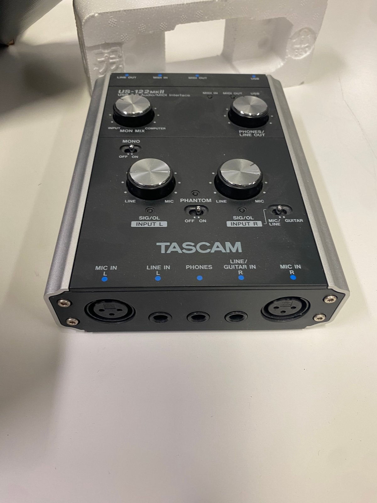 Tascam US-122MKII USB Audio/MIDI Interface, Enlèvement ou Envoi, Comme neuf