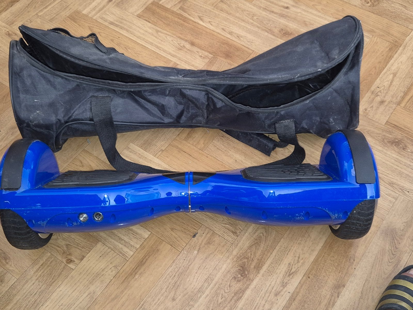 Hoverboard blauw + draagtas – werkt goedTe koop: blauw hover, Ophalen