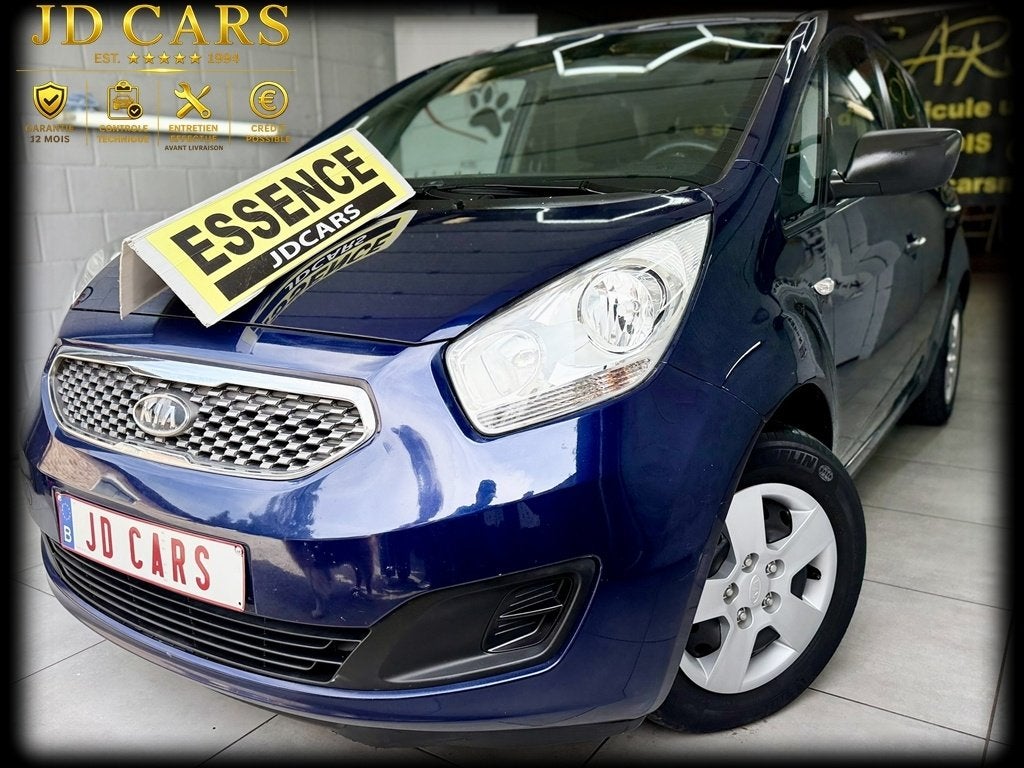 KIA VENGA 1.4 CRDI ECODYNAMICS ‼️GARANTIE 1 AN CTOK‼️, Auto's, Zwart, 4 cilinders, 1396 cc, Blauw