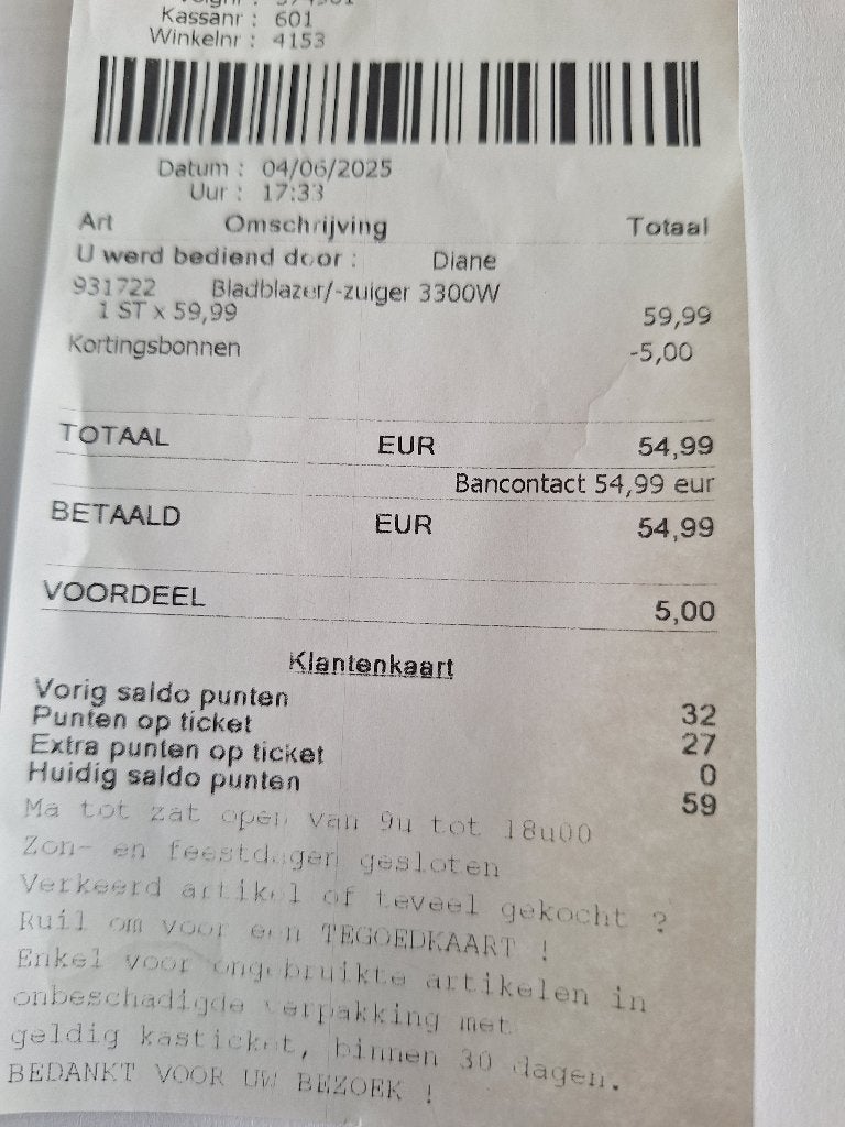 Bladzuiger/blazer Powerplus, Ophalen, Zo goed als nieuw, Powerplus, Elektrisch