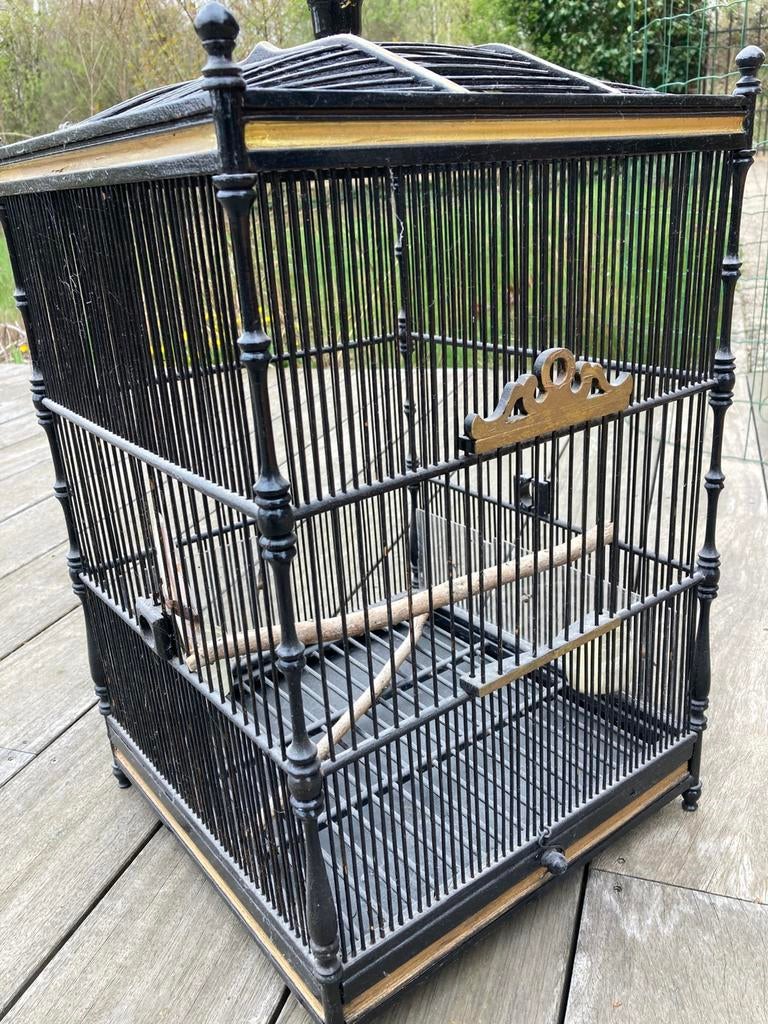 Houten vogelkooi, Ophalen, Gebruikt, Hout, Vogelkooi