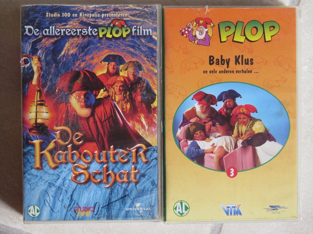 KABOUTER PLOP FILMS  VHS VIDEOBANDEN, Gebruikt, Kinderprogramma of -film, VHS, Ophalen of Verzenden