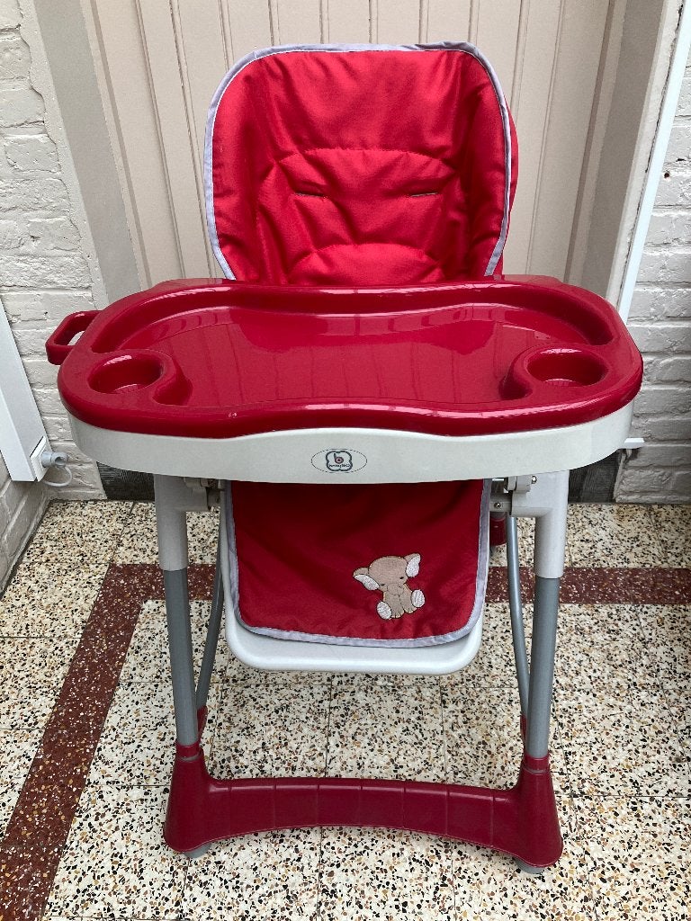Chaise haute Babygo, Enlèvement, Comme neuf, Chaise pliante, Plateau amovible
