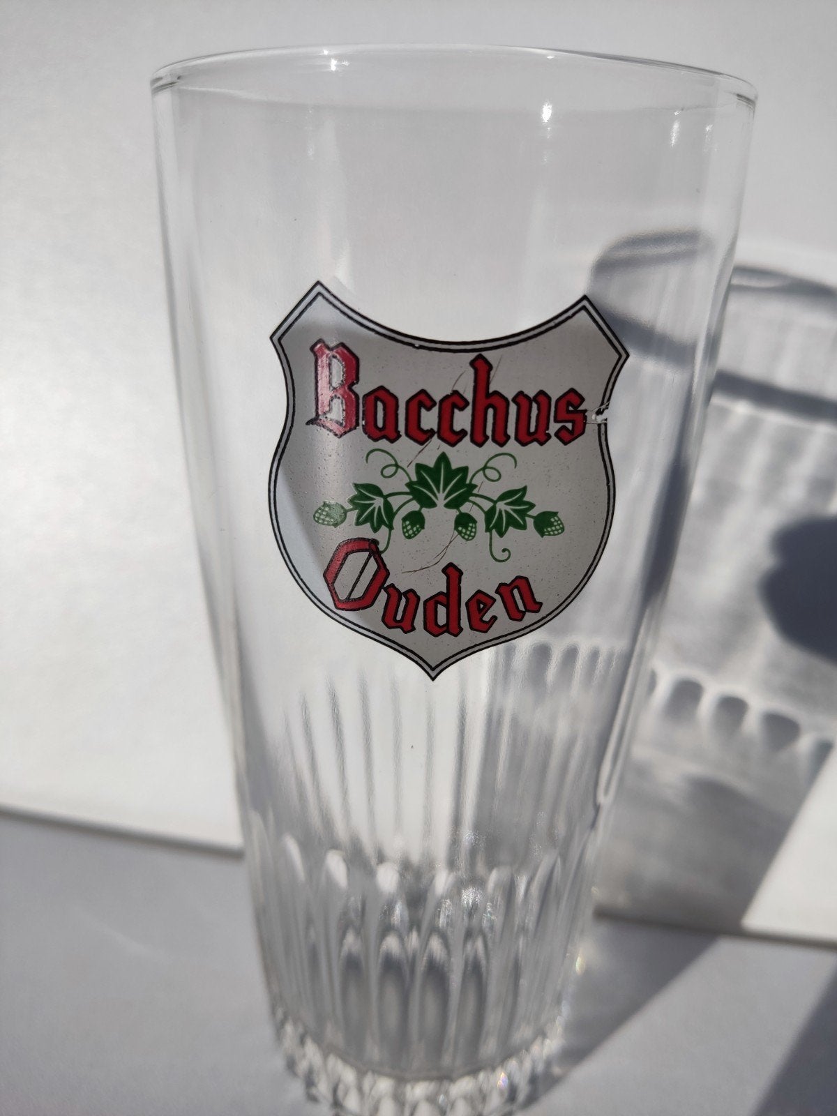 Vintage Bacchus bierglas 25cl - Brouwerij Vanhonsebrouck, Verzamelen, Ophalen, Zo goed als nieuw, Glas of Glazen, Overige merken