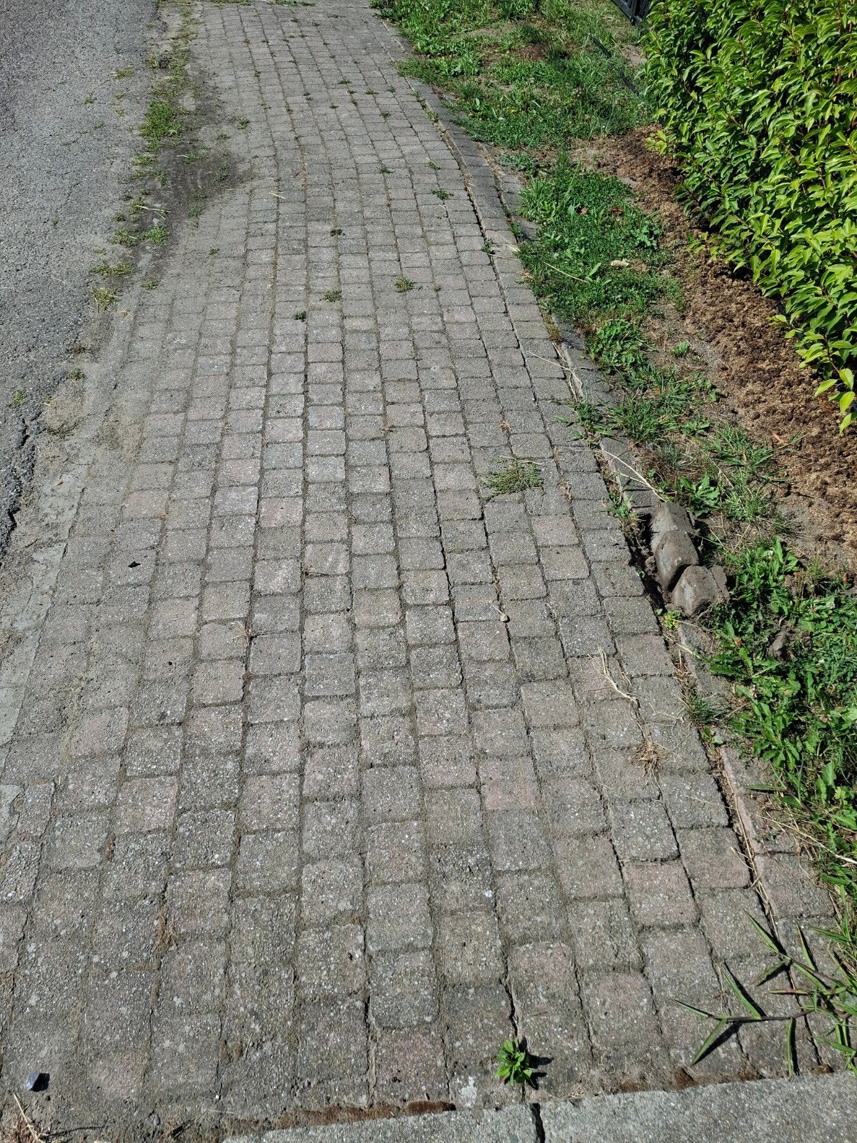 gratis betonklinkers 10x10, Tuin en Terras, Ophalen