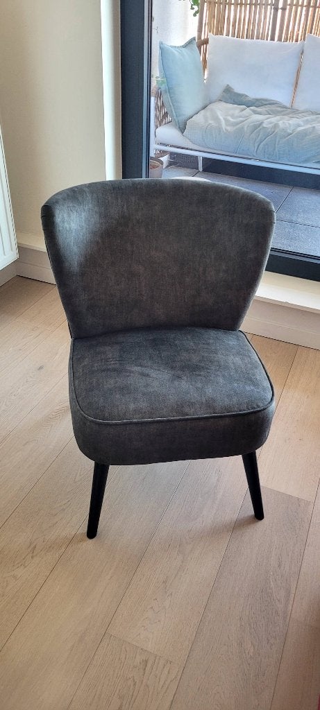 Maison du Monde donkergroene fluwelen fauteuil, Huis en Inrichting, Fauteuils, Ophalen, Nieuw, 75 tot 100 cm, Scandinave