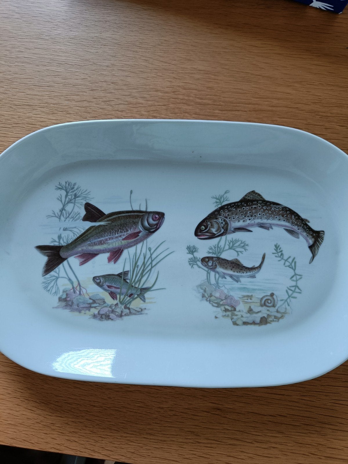 schaal porselein vissen Kahla, Antiek en Kunst, Ophalen