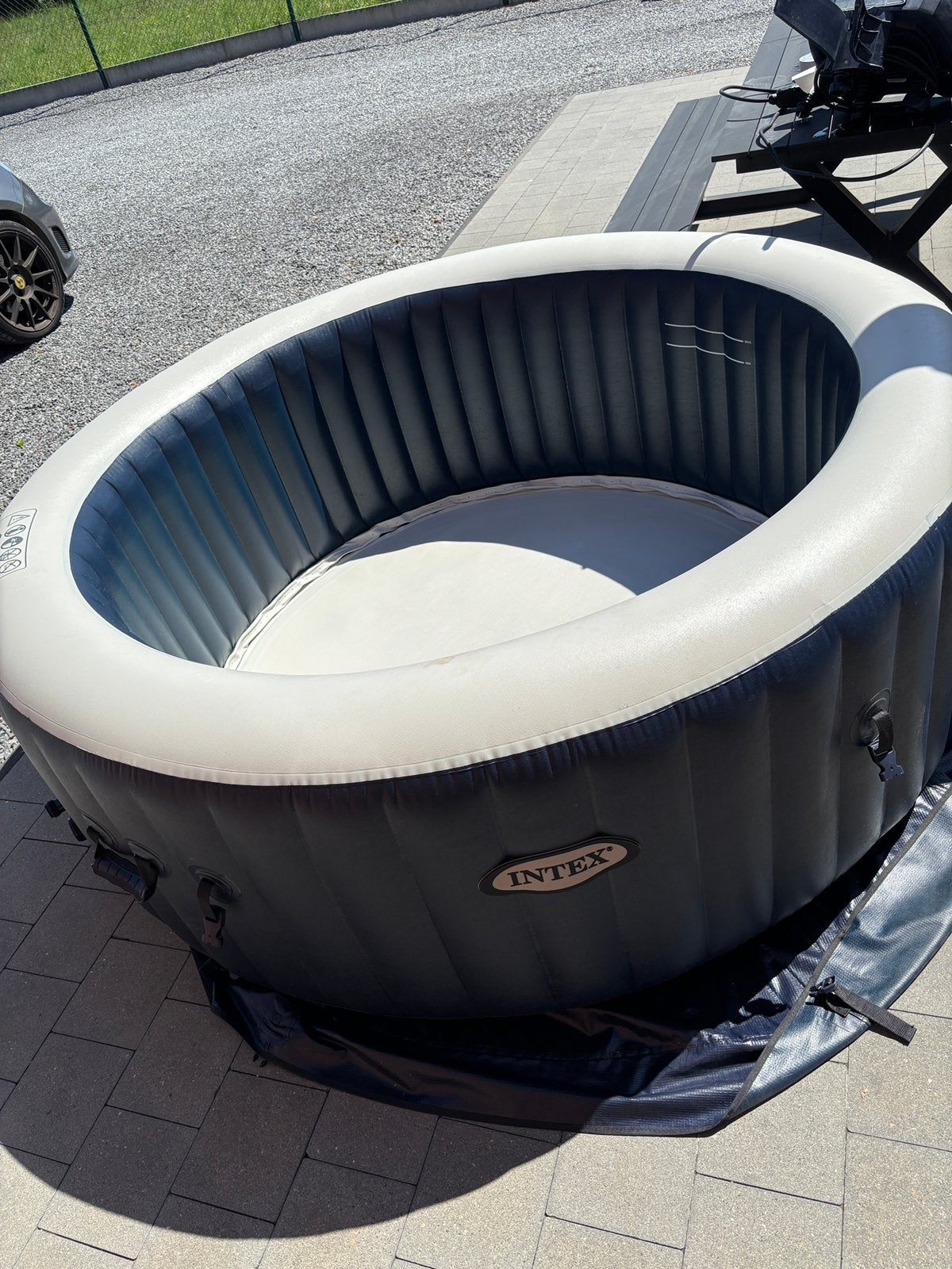 Pure Spa+ Bubble massage, Tuin en Terras, Bubbelbaden en Hottubs, Ophalen, Zo goed als nieuw, Afdekzeil, Opblaasbaar