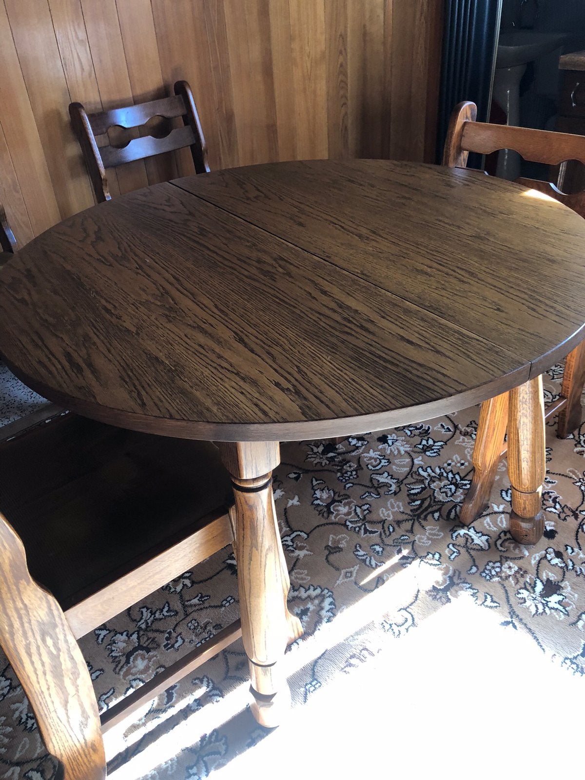 Tafel en 4 stoelen 50 euro., Ophalen, Gebruikt