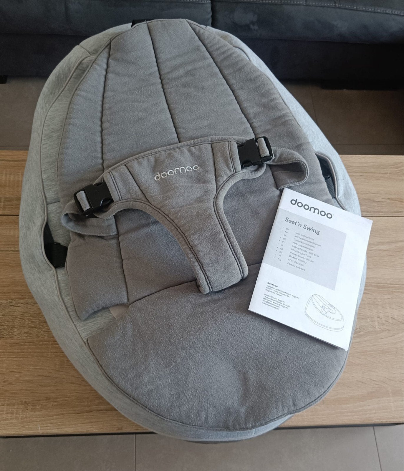 Doomoo Seat'n Swing, Autres marques, Avec ceinture(s), Comme neuf, Enlèvement