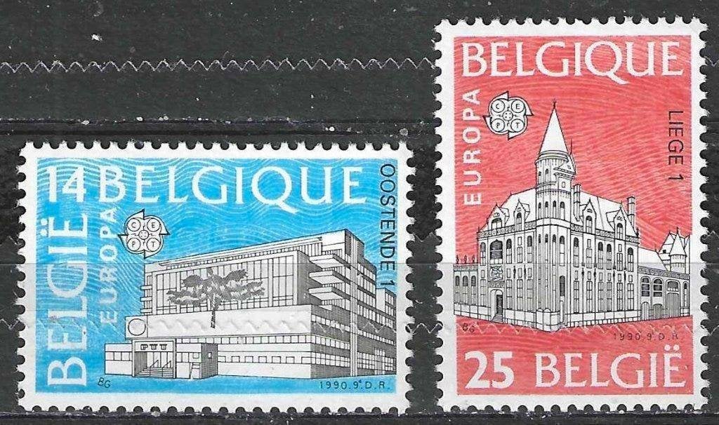Belgique 1990 - Yvert/OBP 2367-2368 - Europe - Bureau d (PF), Envoi, Non oblitéré, Neuf, Europe