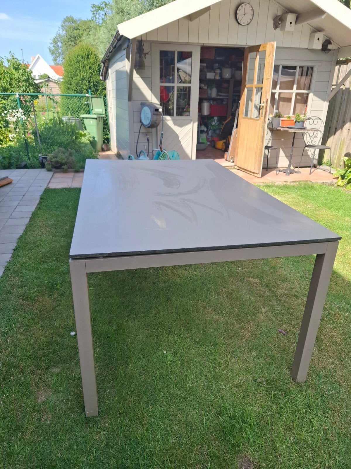 table jardin, Enlèvement, Aluminium