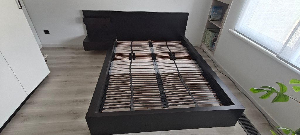 IKEA Malm tweepersoonsbed 140x200, Huis en Inrichting, Slaapkamer | Bedden, Ophalen, Gebruikt, Tweepersoons, 140 cm