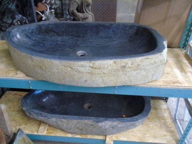 évier galet de rivière XXL 80 a 1m lavabos ., Enlèvement, Neuf, Pierre, Lavabo