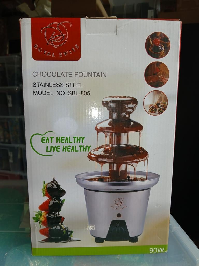 Fontaine à chocolat Royal Swiss, Electroménager, Fondue, Neuf, Service à fondue, Électrique, Enlèvement ou Envoi