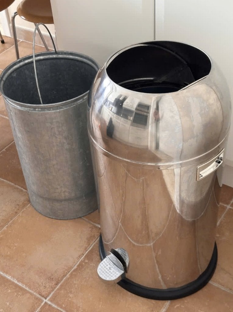 Wesco Kickmaster inox - à reparer, Inox, À pédale, Enlèvement, Utilisé