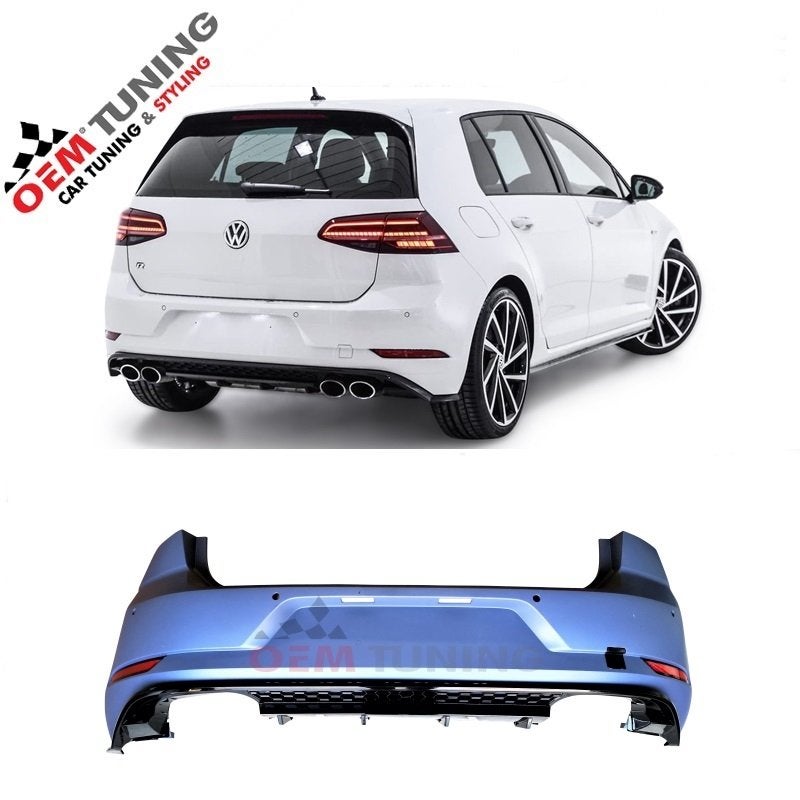 Achterbumper geschikt VOOR GOLF 7 & 7.5 | 7.5R-LOOK | 12-20, Volkswagen, Nieuw, Ophalen of Verzenden, Achter