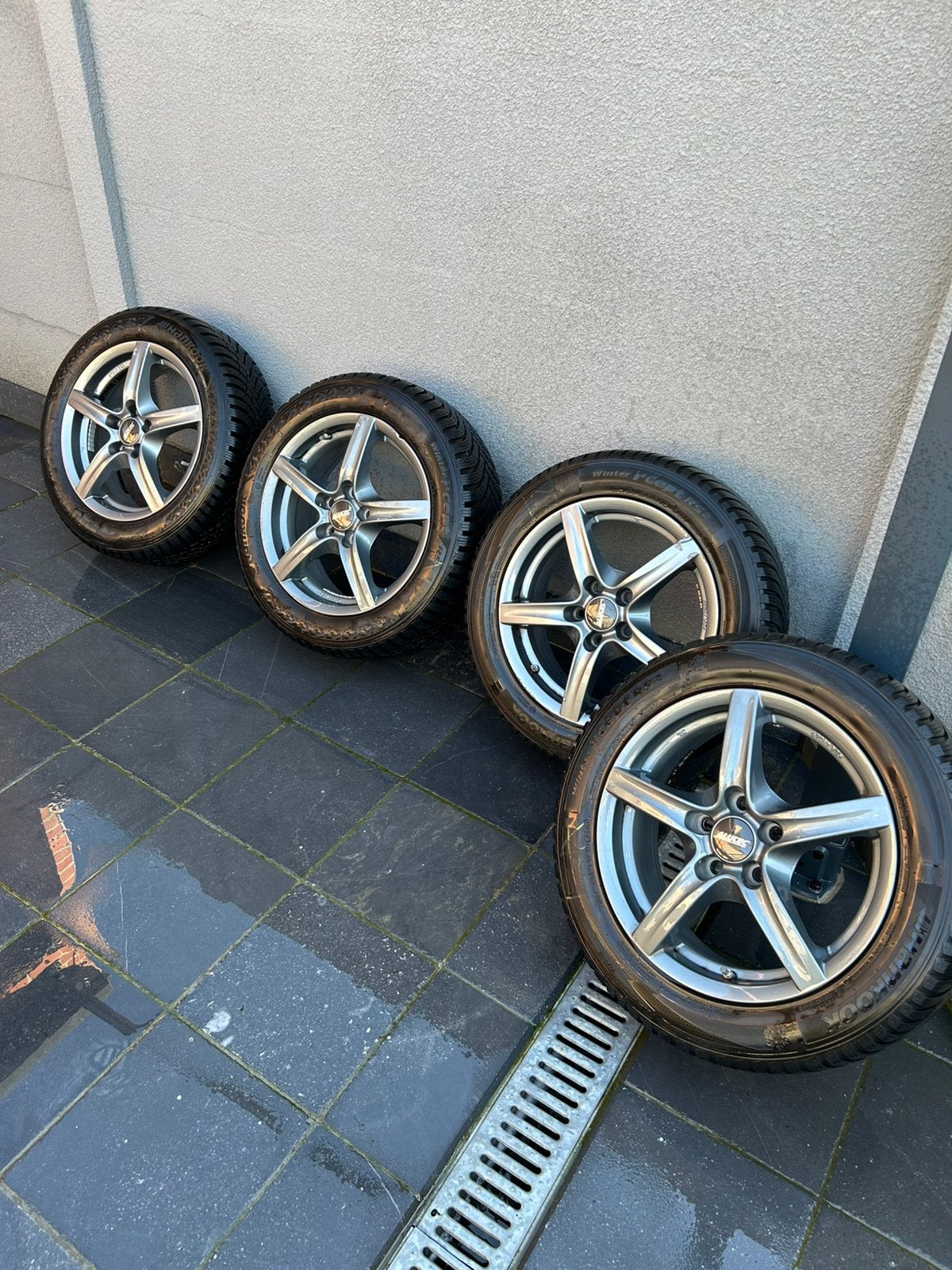 Alu-velgen + winterbanden, Auto-onderdelen, Ophalen, Gebruikt, 16 inch, Band(en)