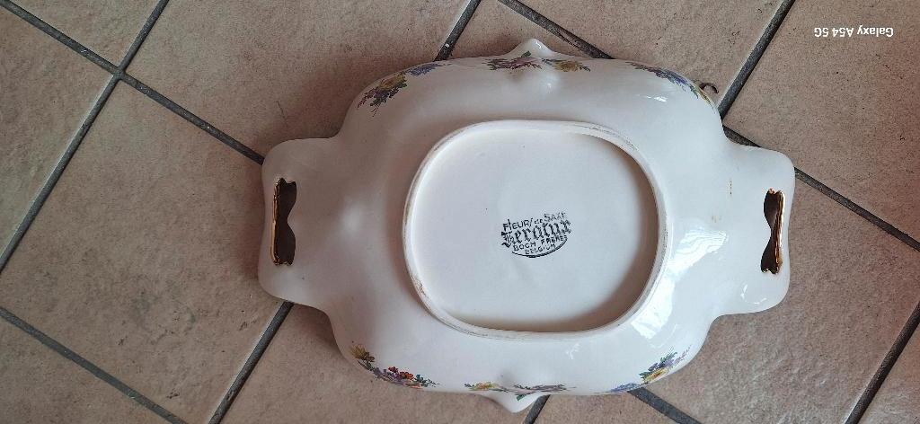 Plat "Fleurs de Saxe" de Boch, Antiek en Kunst, Ophalen