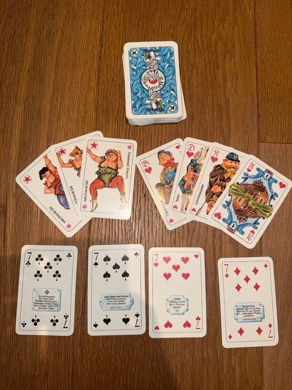 Jeu de cartes Skat Berlin DDR Heinrich Zille Harry Scheuner, Collections, Enlèvement ou Envoi, Comme neuf, Carte(s) à jouer