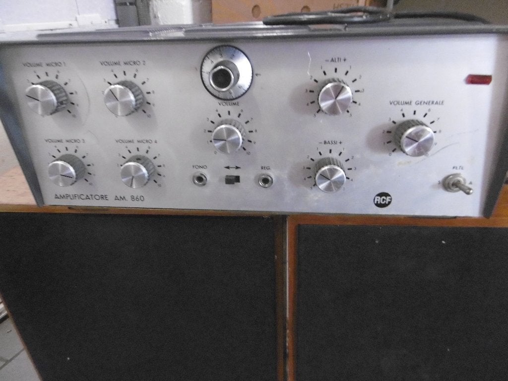 RCF AM-860 VINTAGE MONOVERSTERKER, Muziek en Instrumenten, Versterkers | Keyboard, Monitor en PA, Ophalen, Gebruikt