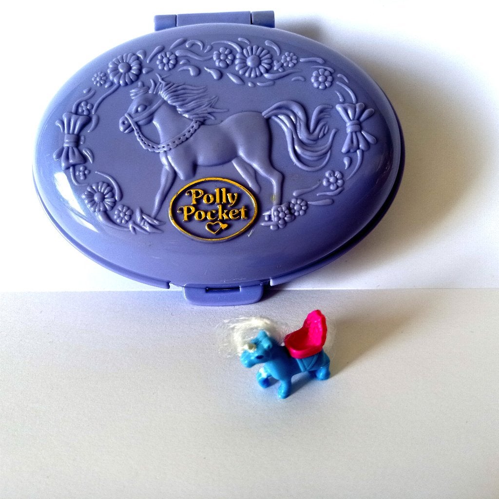 Polly Pocket vintage Unicorn Meadow 1995 avec licorne, Enlèvement ou Envoi, Utilisé
