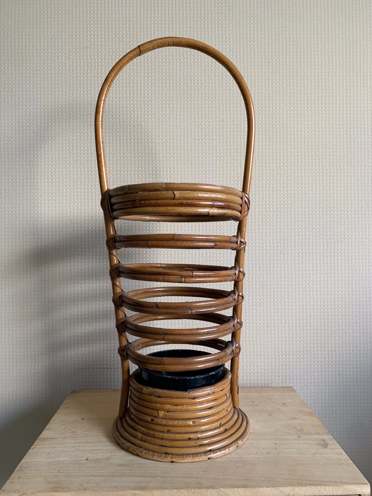 Vintage bamboe paraplubak, Ophalen of Verzenden