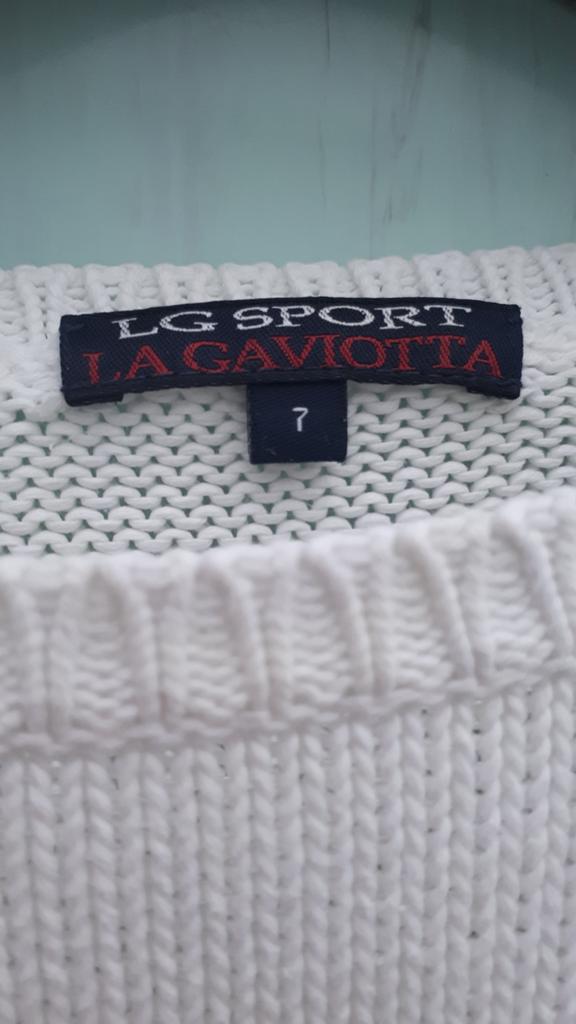 Mooie witte katoenen pull taille M La Gaviotta Sport, Kleding | Dames, Ophalen