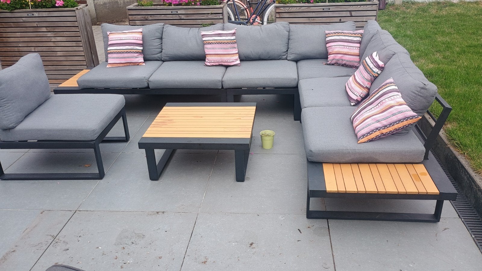 lounge set, Ophalen, Gebruikt, Aluminium, Loungeset