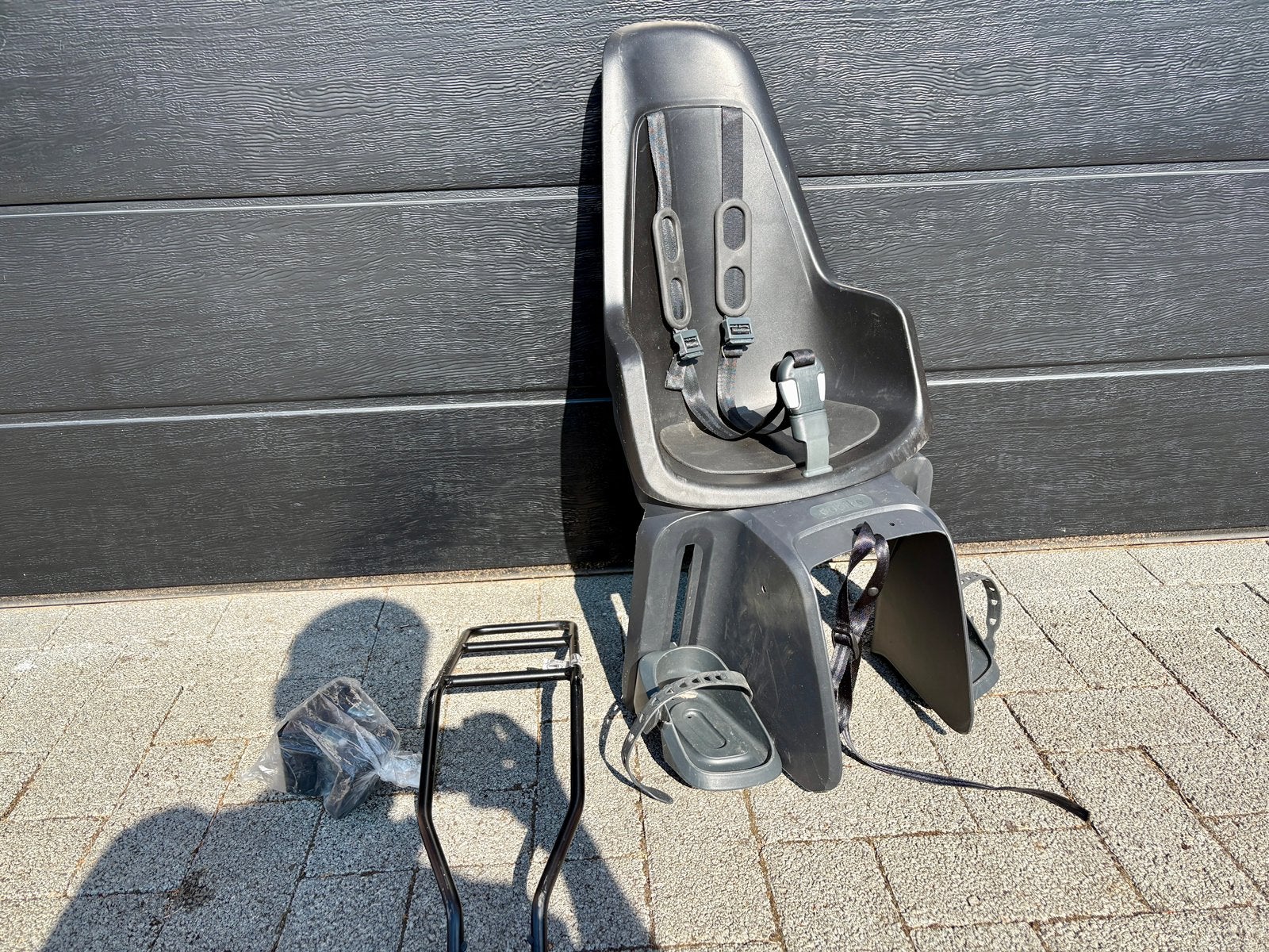 Bobike One Maxi Urban Black, Fietsen en Brommers, Fietsaccessoires | Fietsstoeltjes, Achterzitje, Ophalen, 15 t/m 25 kg, Gebruikt