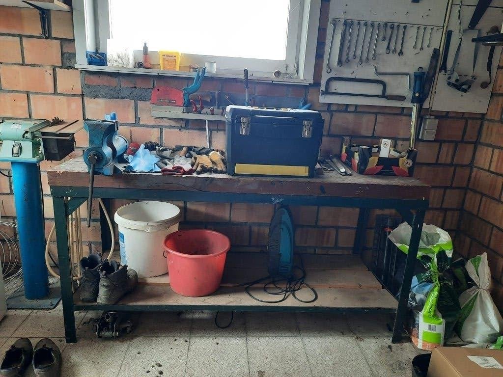 Établi, Bricolage & Construction, Établis, Enlèvement, Utilisé, 170 cm ou plus, Étau