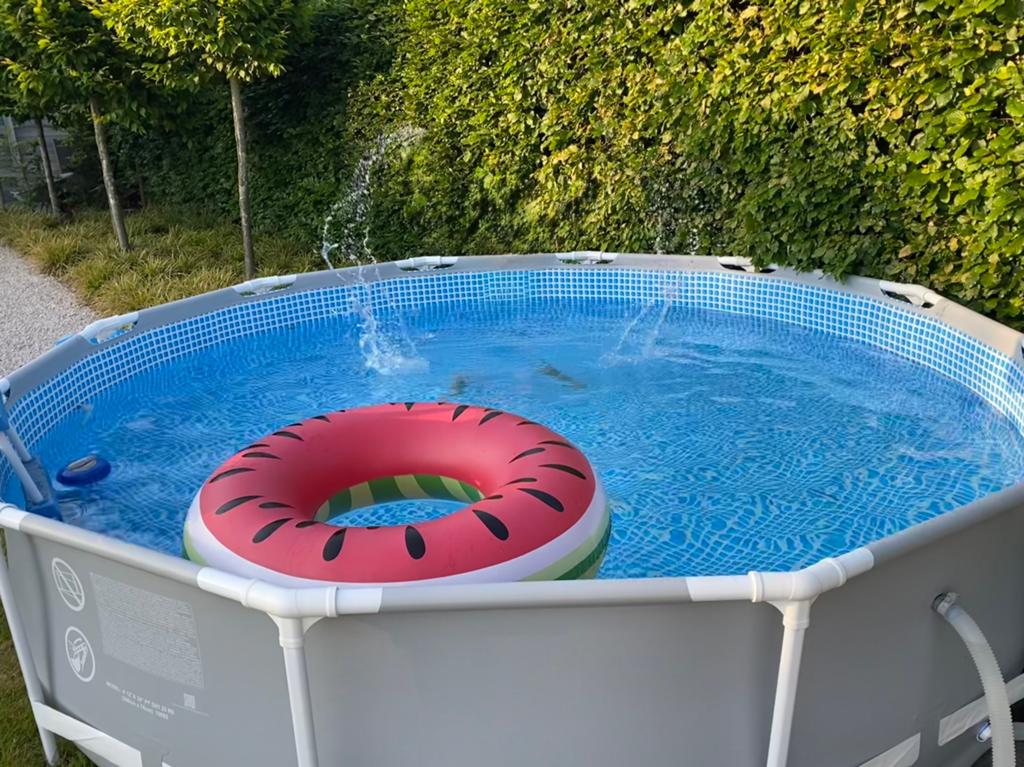 Index zwembad + zandfilter + verwarming + onderhoudsset + …, Ophalen, Rond, Zo goed als nieuw, Opzetzwembad