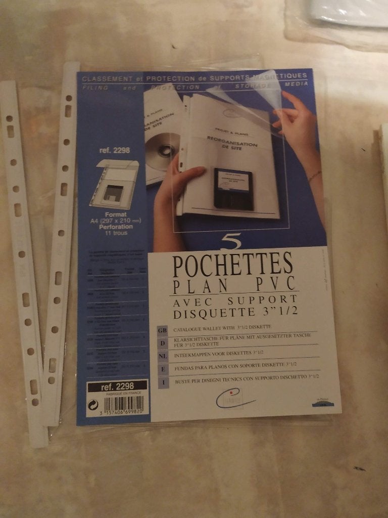 geperforeerde plastieken mapjes met cd opbergvak nieuw a4, Cd's en Dvd's, Ophalen of Verzenden, Nieuw in verpakking