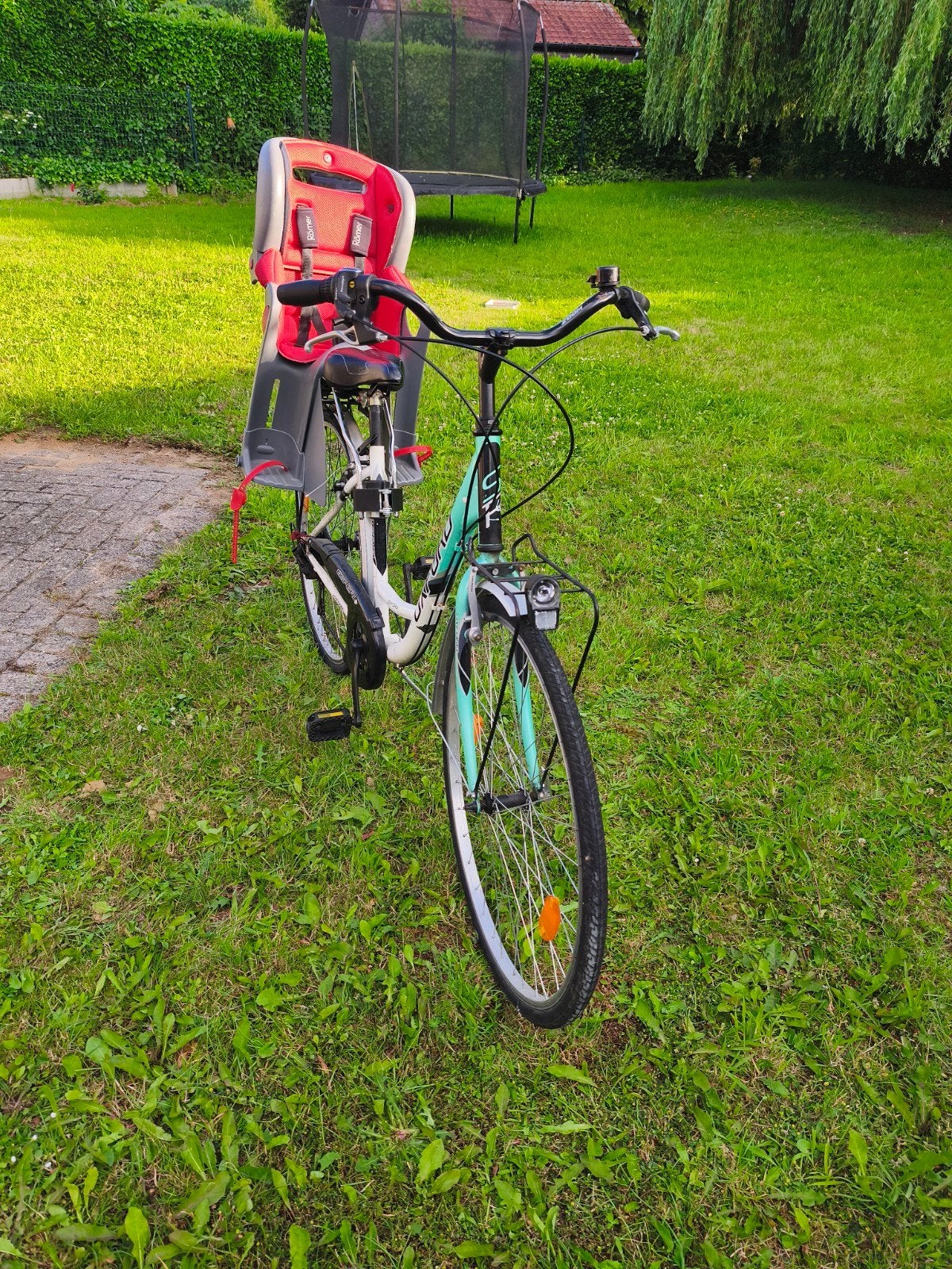 Oxford Damesfiets (Maat 44) + Römer Jockey Comfort Kinderzit, Vélos & Vélomoteurs, Vélos | Tricycles, Enlèvement