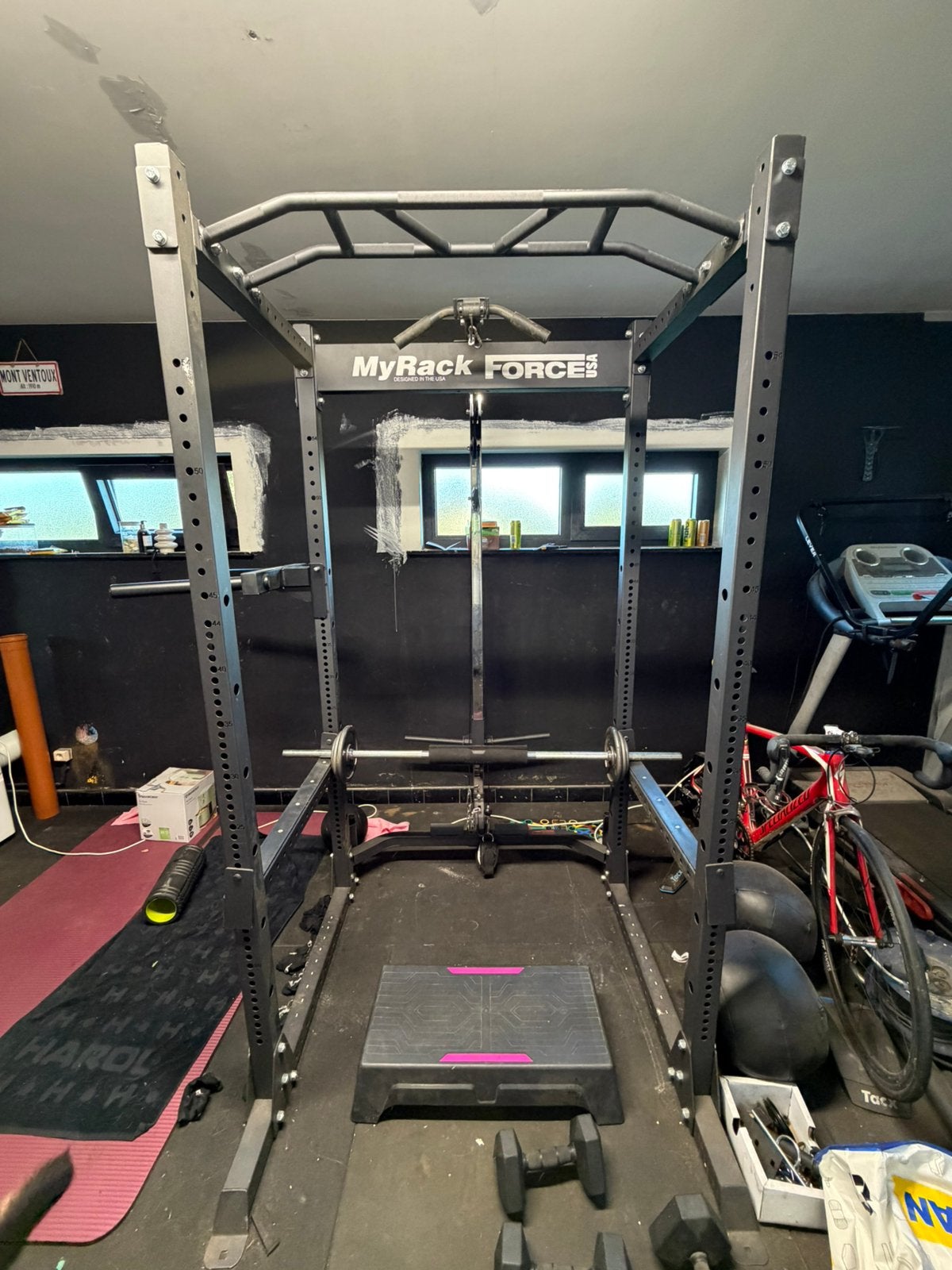 Krachtstation MyRack Force USA, Sport en Fitness, Fitnessmaterialen, Ophalen, Zo goed als nieuw