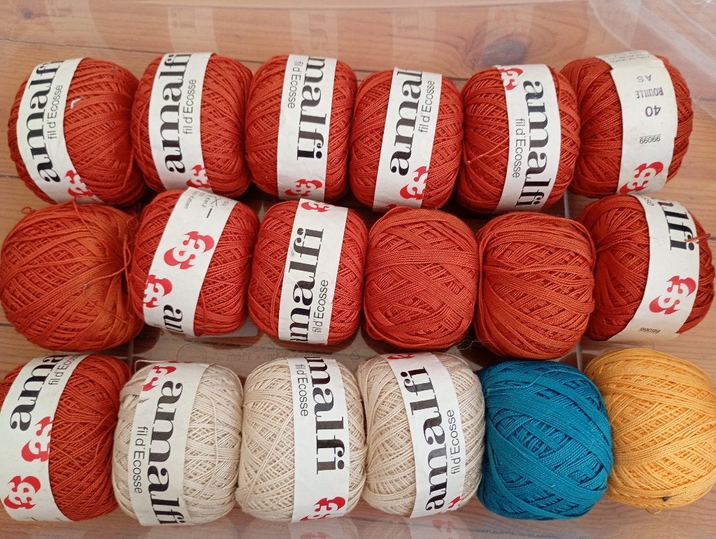 Amalfi fil d'Écosse gemerceriseerd katoen garen wol 18x, Ophalen of Verzenden, Nieuw, Breien of Haken, Wol of Garen