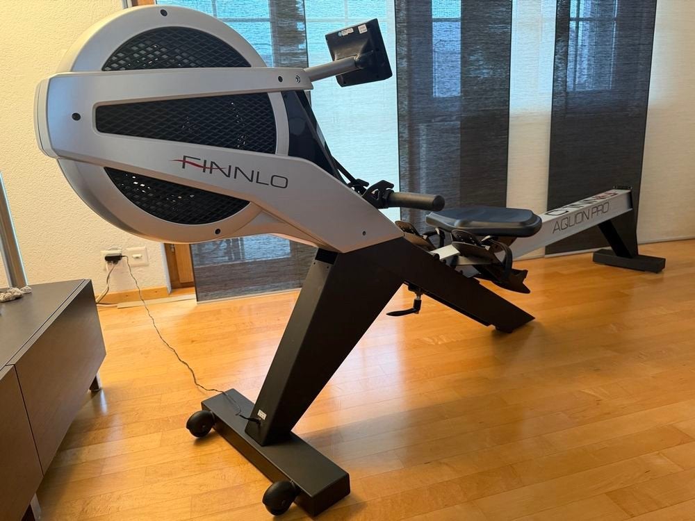 Finnlo - Roeitoestel (zeer stevig), Sport en Fitness, Fitnessapparatuur, Ophalen, Rug, Aluminium, Zo goed als nieuw