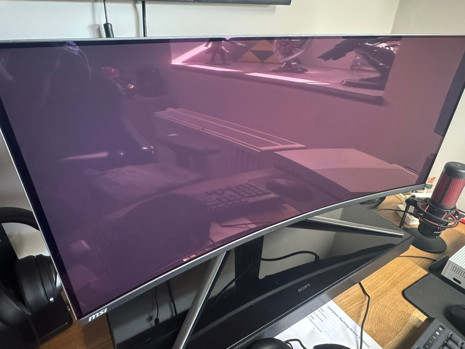 MSI QD oled monitor 34 inch, Ophalen, Zo goed als nieuw, OLED