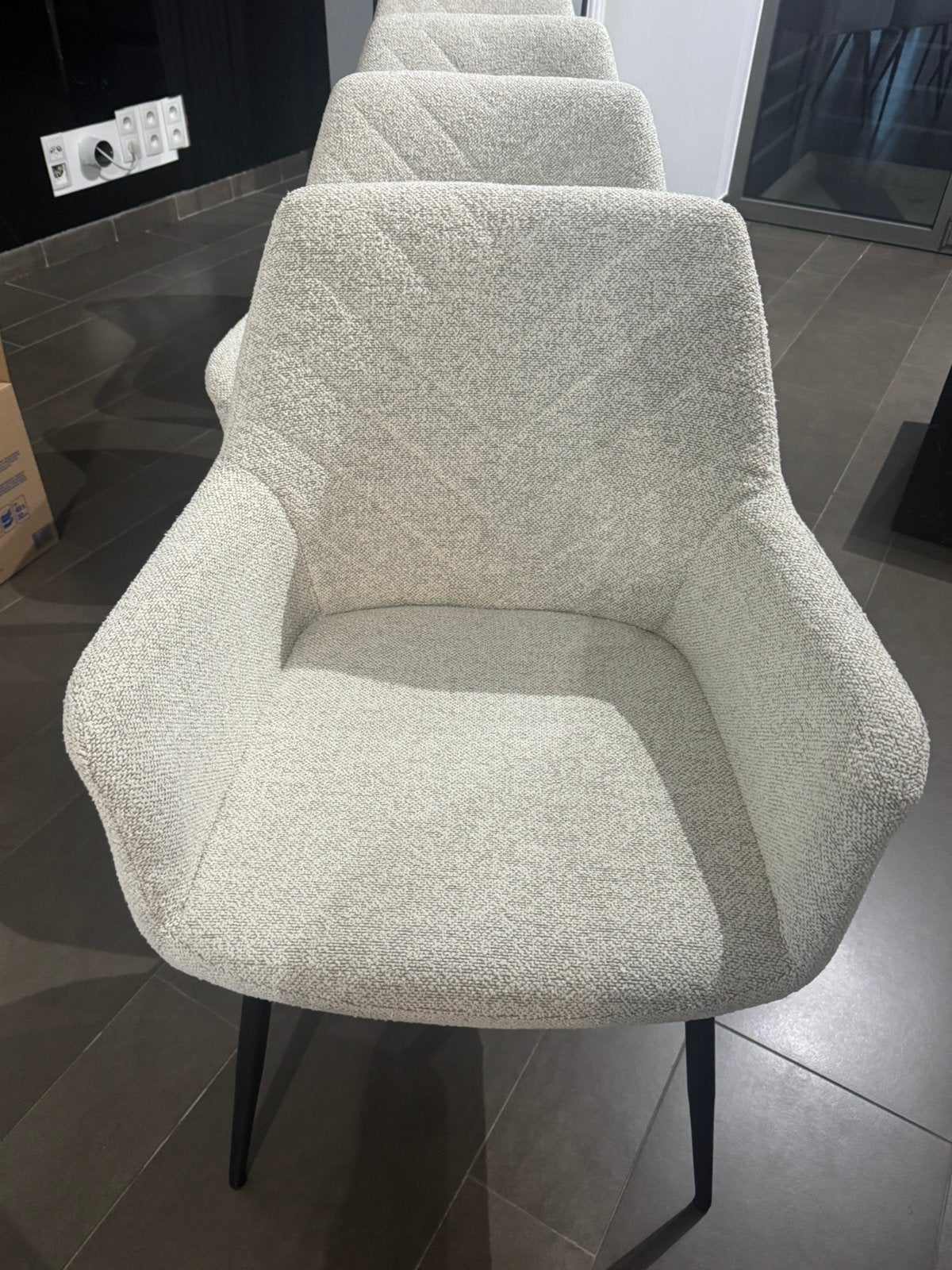 4 eetkamerstoelen, Ophalen, Zo goed als nieuw, Overige kleuren, Vier