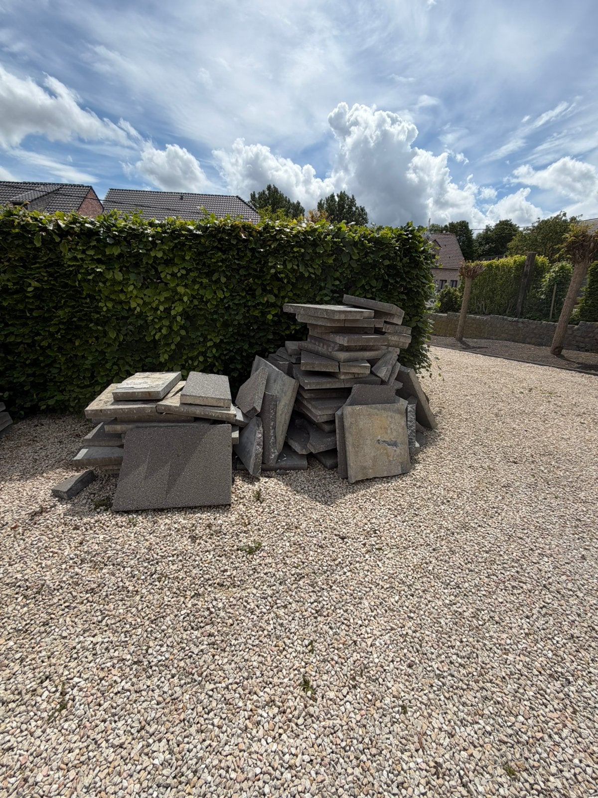 Gratis kapotte stapstenen ( beton), Ophalen, Gebruikt, Beton