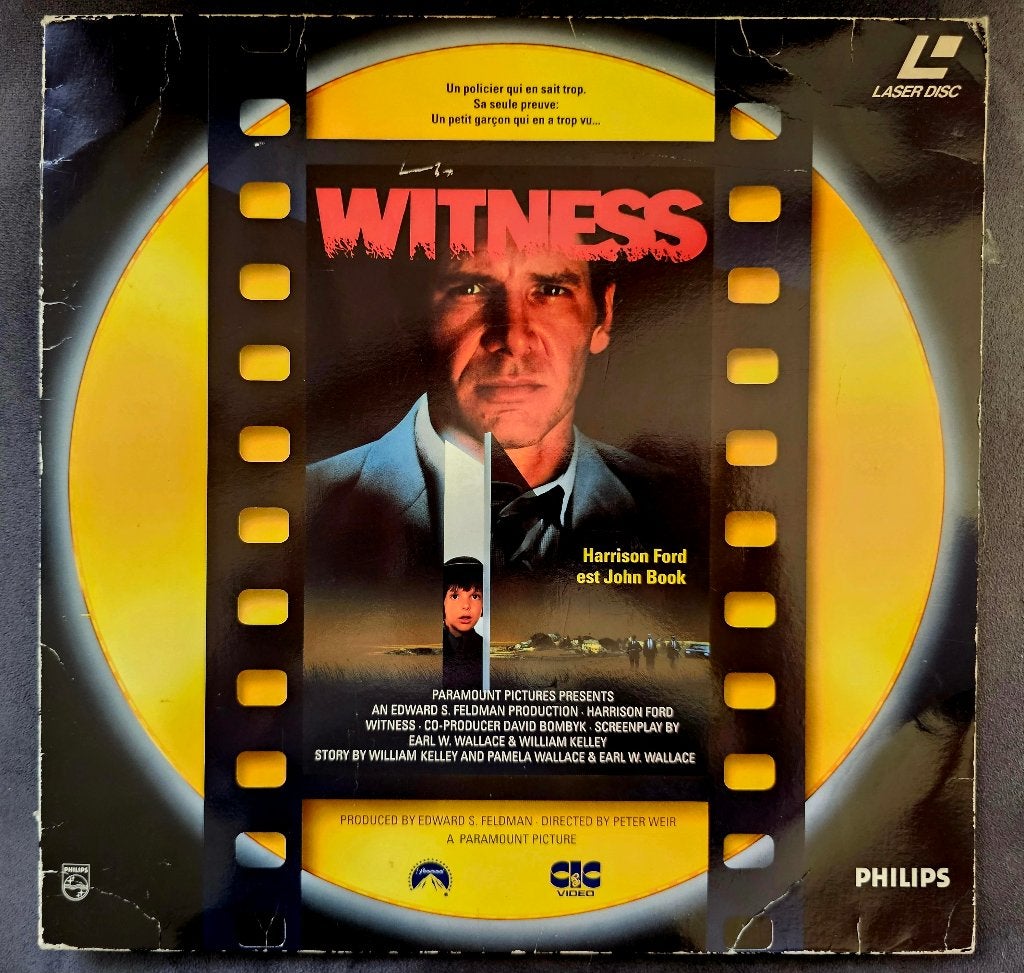 [Laserdisc] - Witness - Témoin sous surveillance - 1985, CD & DVD, Thrillers et Policier, Film, Français, Utilisé