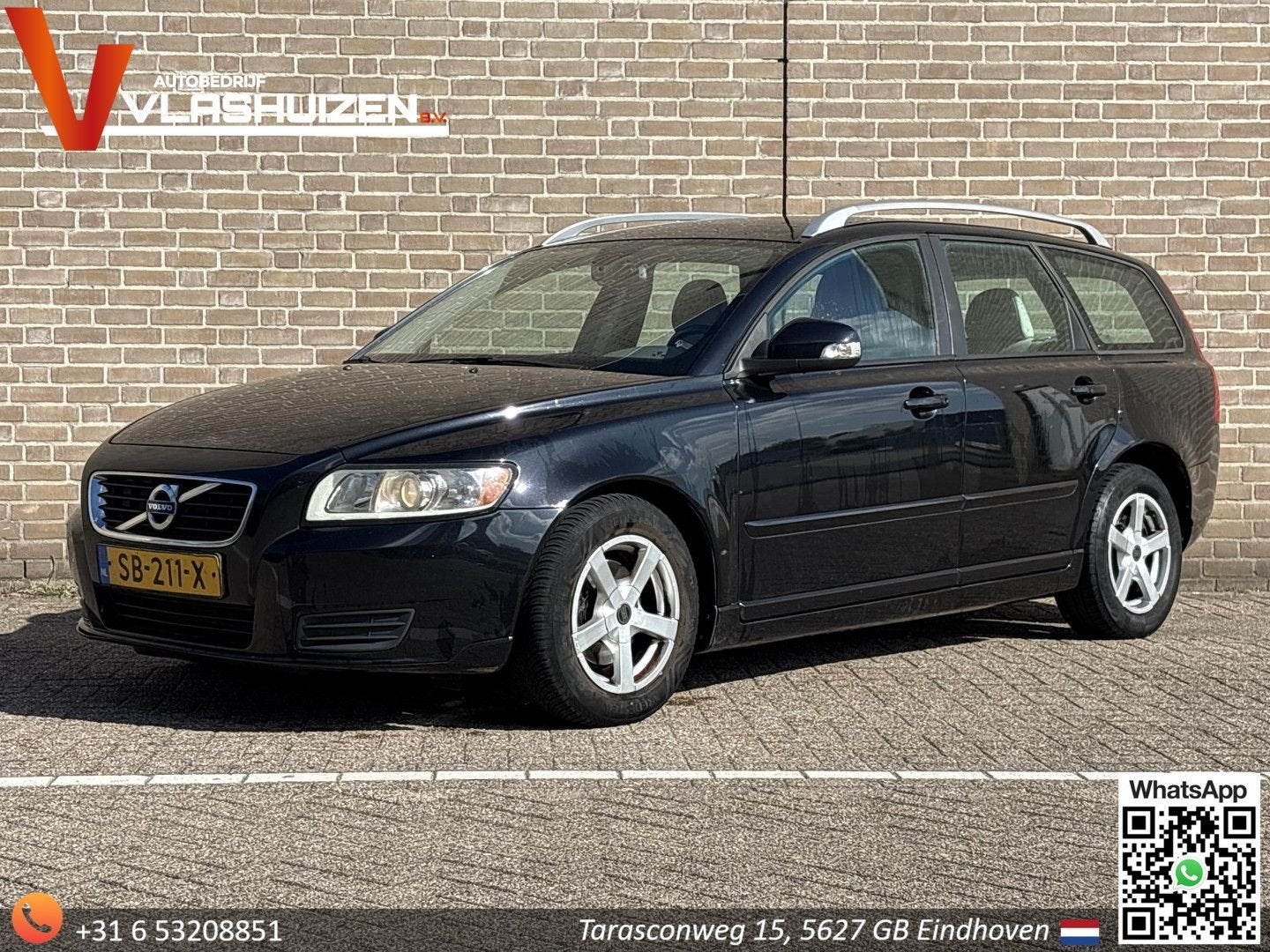 Volvo V50 1.6 D2 S/S Business Edition | Climate | Trekhaak |, Zwart, Electronic Stability Program (ESP), V50, Te koop